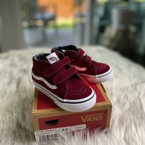 Vans Canvas & Suede Velcro High Top